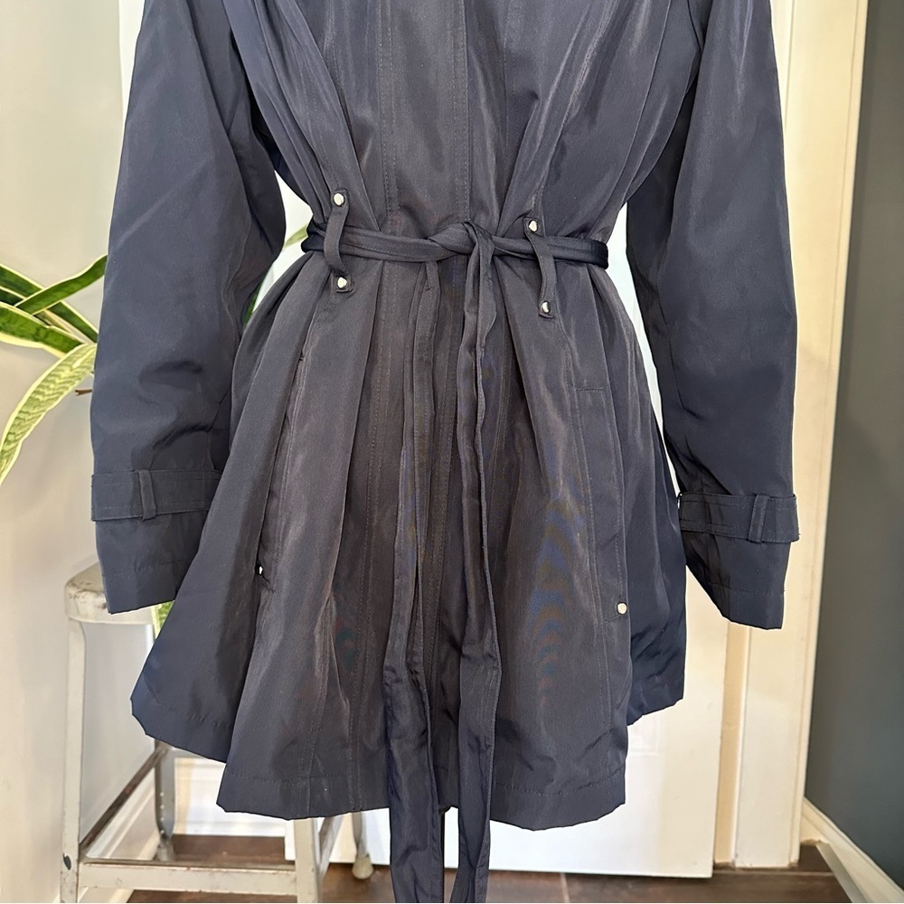 Croft and Barrow Rain Jacket, Size 1X navy - Picture 3 of 15